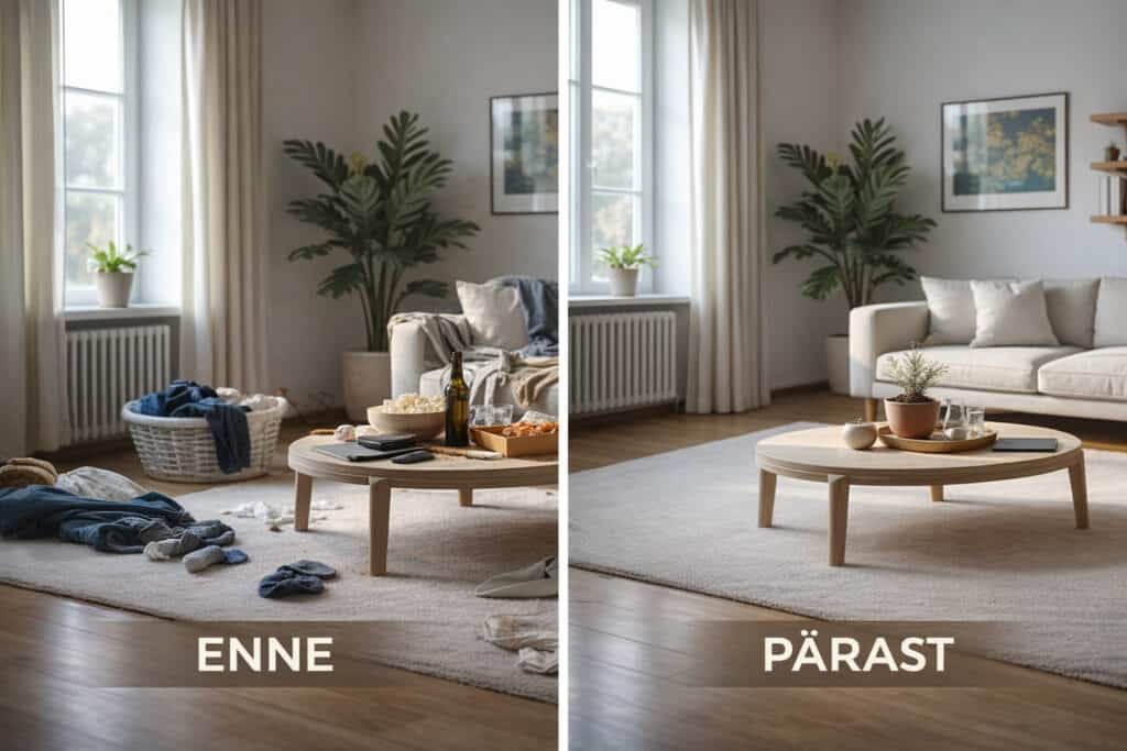 korteri suurpuhastus Tallinnas enne ja pärast